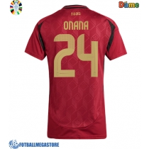 Fotballdrakt Dame Belgia Amadou Onana #24 Hjemmedrakt EM 2024 Kortermet